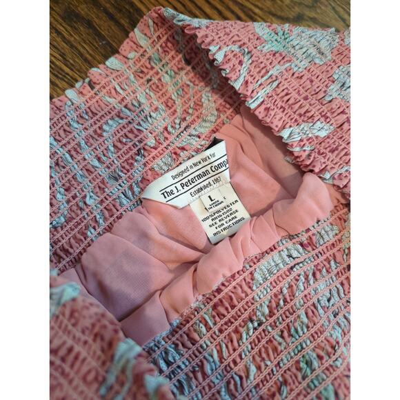 The J. Peterman Company Silk Floral Pull On Pants - Picture 3 of 4